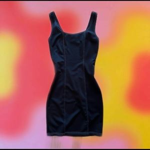 Black mini dress